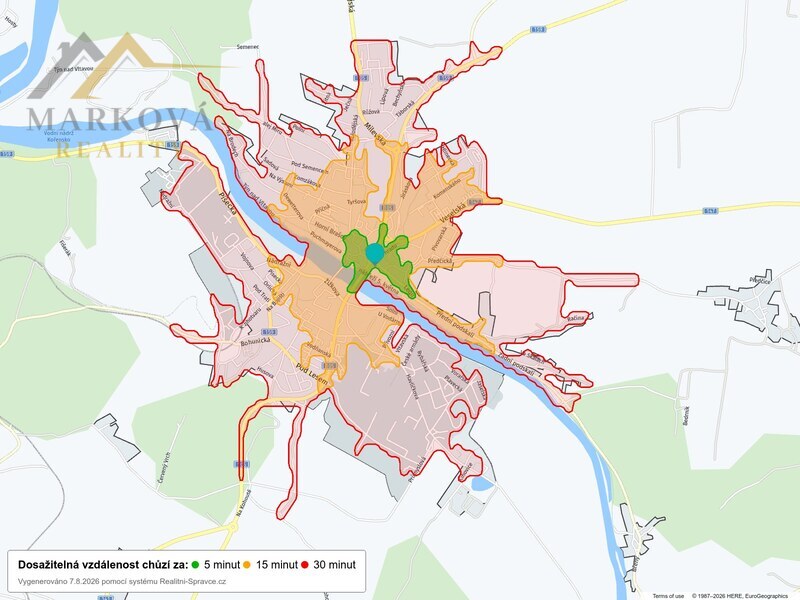 Prodej, dům s pozemkem přímo u řeky, 1 162 m², Vinařického náměstí, Týn nad Vltavou