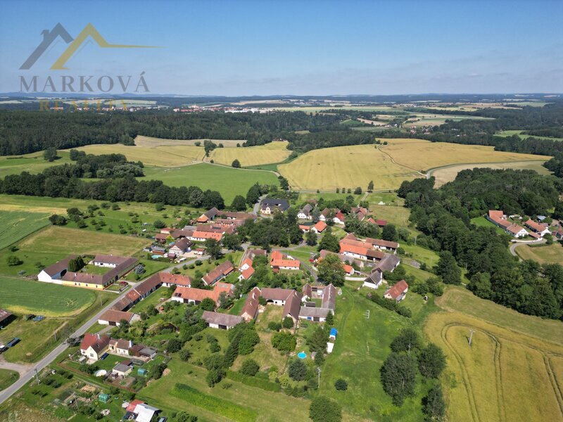 Prodej, rodinný dům se stavební parcelou, Bežerovice, Bechyně, 2008 m2