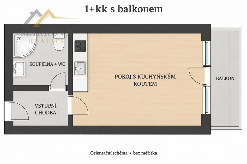 Prodej 1kk, 20 m2, České Budějovice, ul Staroměstská