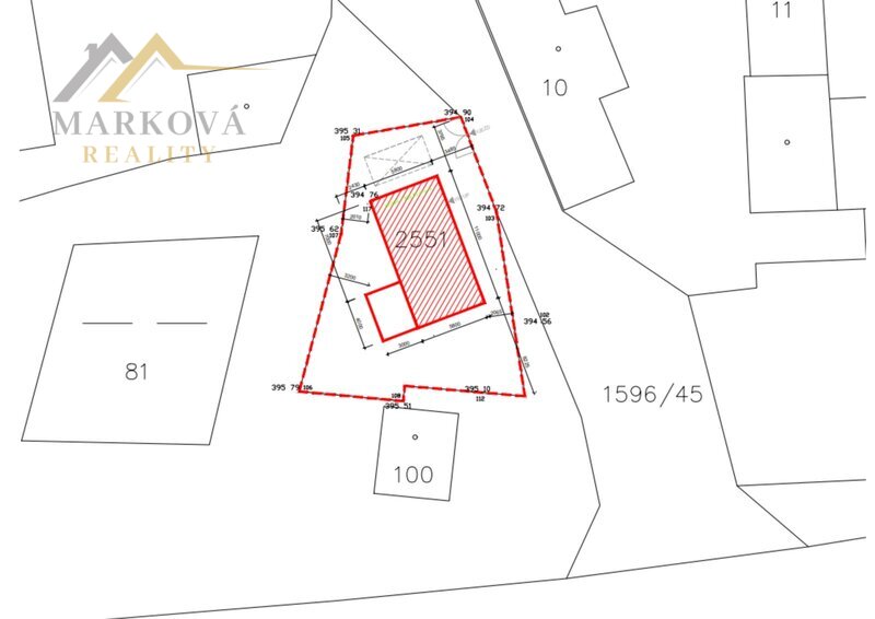 Prodej, výstavba dle projektu rodinného domu, 298 m2