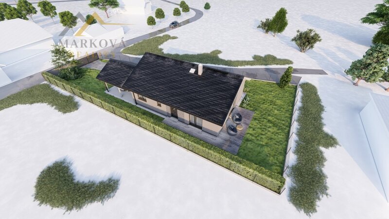 Prodej stavebního pozemku se schváleným projektem RD, Šumavské Hoštice, 715 m2