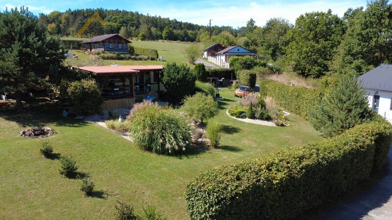Prodej, stavební pozemek 669 m² s mobilheimem 3kk, Albrechtice nad Vltavou, Újezd