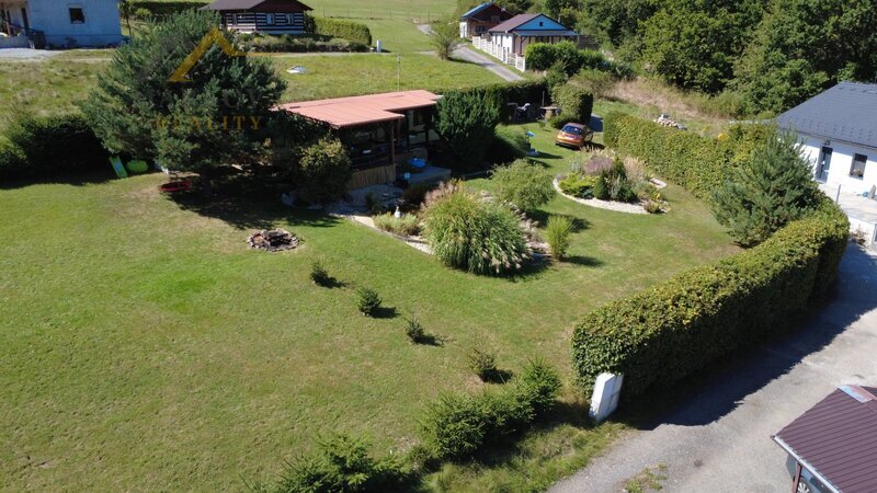 Prodej, stavební pozemek 669 m² s mobilheimem 3kk, Albrechtice nad Vltavou, Újezd