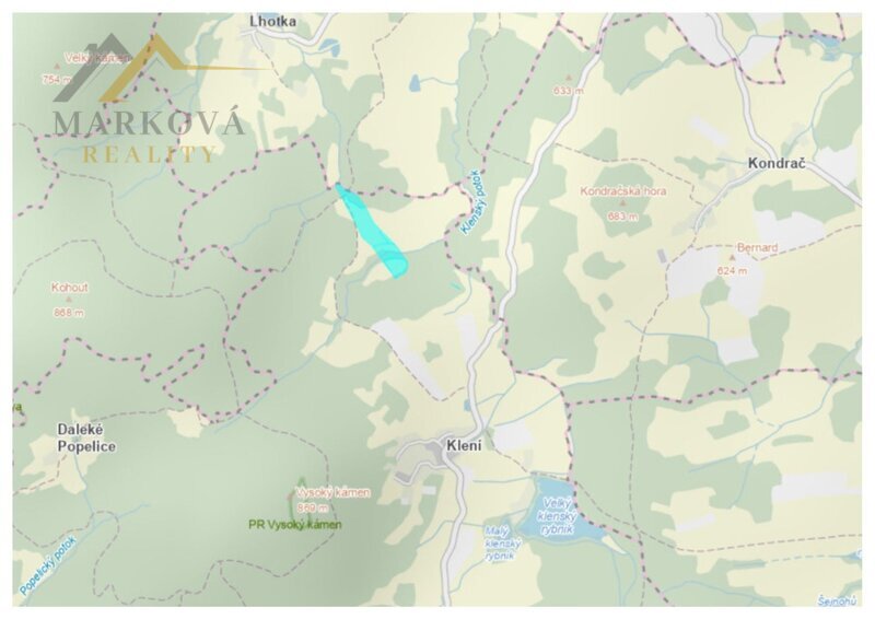 Prodej souboru pozemků, Klení, 98 591 m2