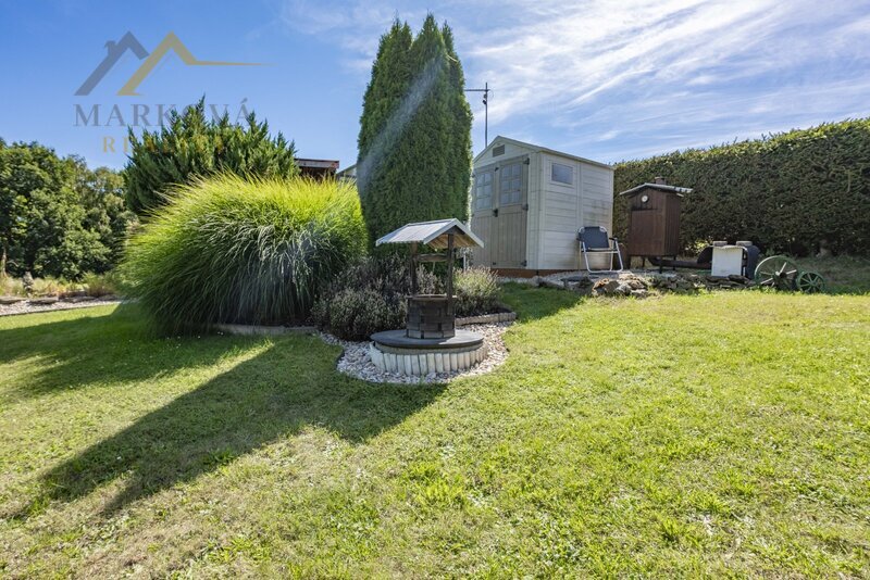 Prodej, stavební pozemek 669 m² s mobilheimem 3kk, Albrechtice nad Vltavou, Újezd