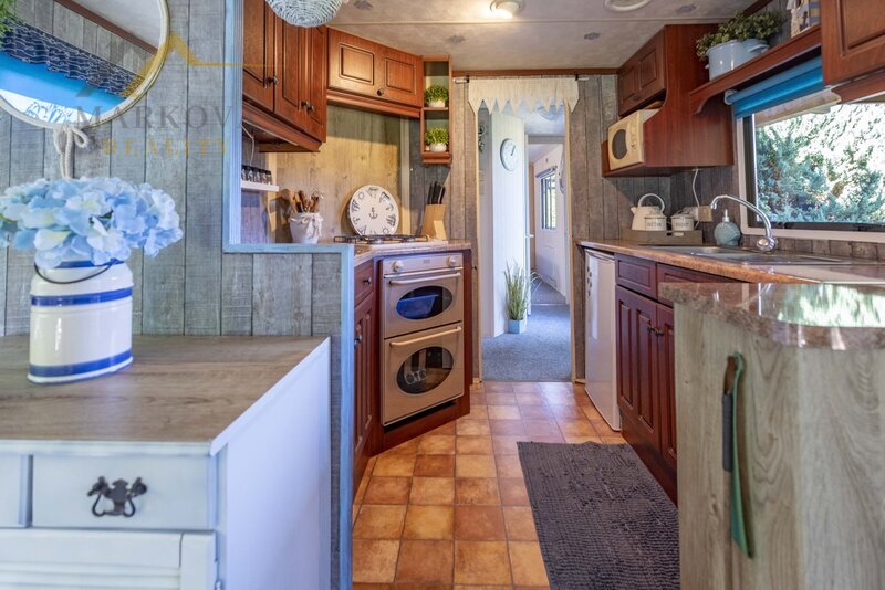 Prodej, stavební pozemek 669 m² s mobilheimem 3kk, Albrechtice nad Vltavou, Újezd