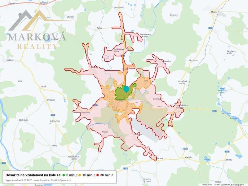 Pronájem 2+1, 65 m2, Bechyně, ul. Na Libuši