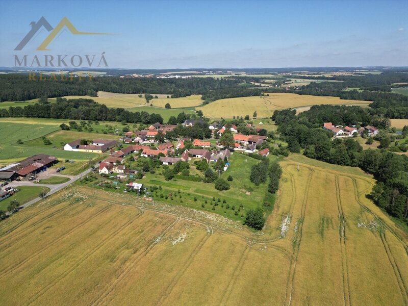 Prodej, rodinný dům se stavební parcelou, Bežerovice, Bechyně, 2008 m2