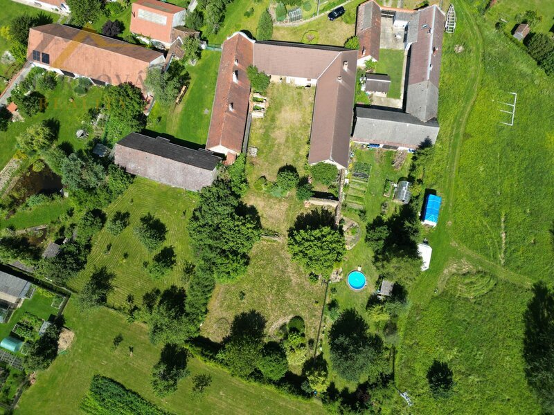 Prodej, stavební pozemek se stavbou, Bežerovice u Bechyně, 2008 m2