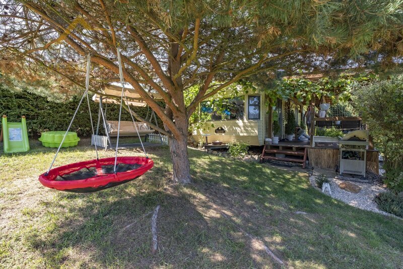 Prodej, pozemek 669 m² s mobilheimem 3kk, Albrechtice nad Vltavou, Újezd