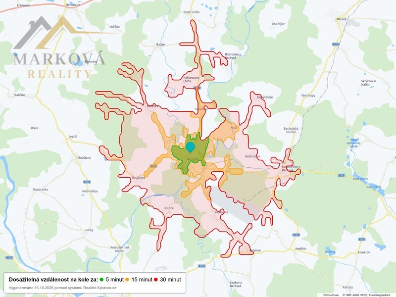 Pronájem, bytu 1+1, 43 m2, Bechyně, ul. Libušina