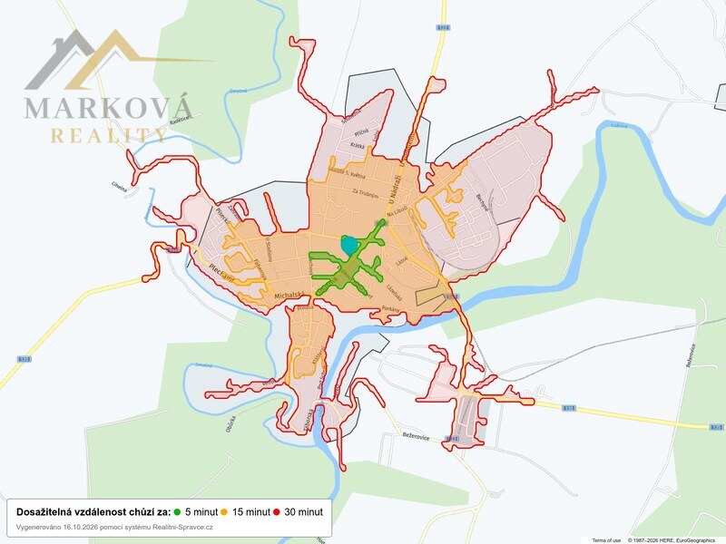 Pronájem, bytu 1+1, 43 m2, Bechyně, ul. Libušina