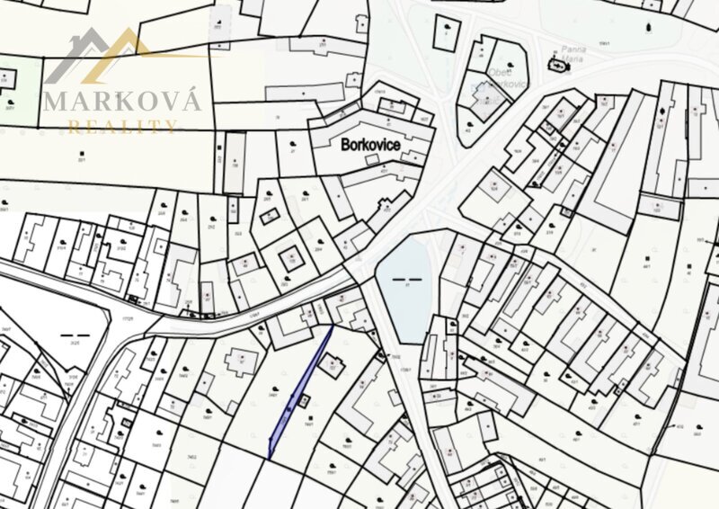 Prodej, pozemek, zahrada, Borkovice, 221 m2