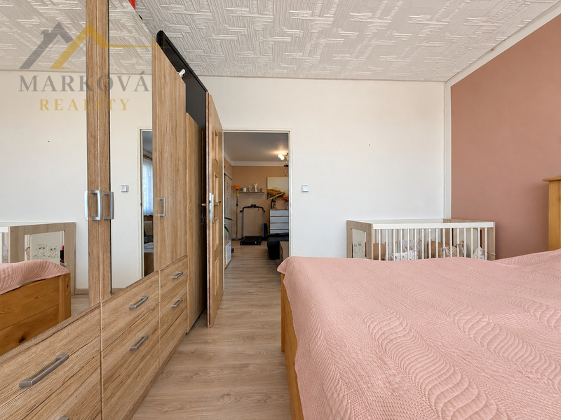 Prodej bytu 3+1 s balkonem, 64,71 m² – Milevsko, ul. J. A. Komenského