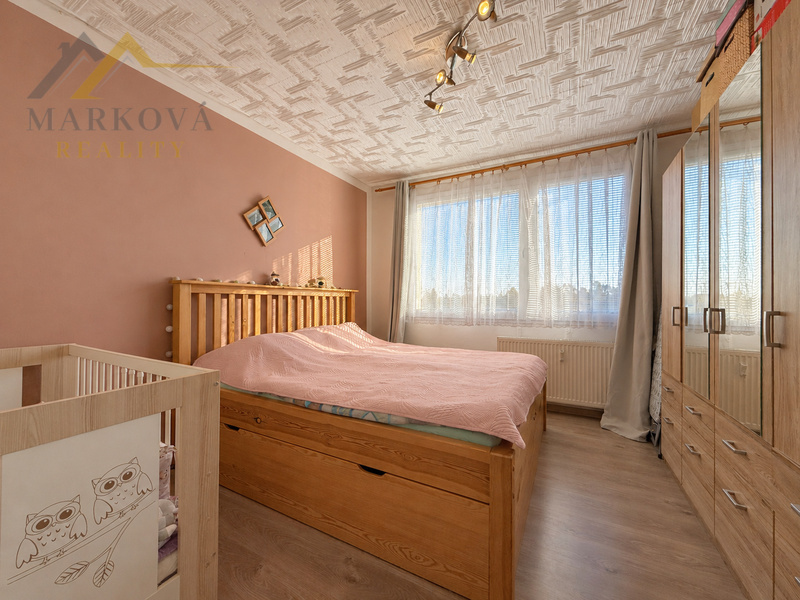 Prodej bytu 3+1 s balkonem, 64,71 m² – Milevsko, ul. J. A. Komenského