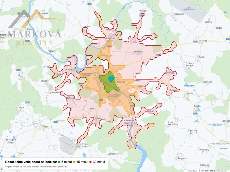 Pronájem bytu 2+kk, 44 m2, Týn nad Vltavou, ul. Jiráskova